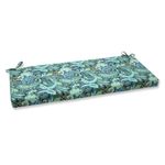 Pillow Perfect Outdoor Pretty Paisley Bench Cushion, Navy