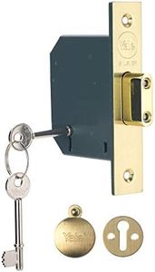 Yale Locks P-M552-PB-65 Lever Mortice Dead Lock 64mm 2.5-inch - Polished Brass Finish