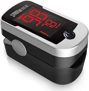 Deluxe SM-110 Finger Pulse Oximeter with Carry Case and Neck/Wrist Cord