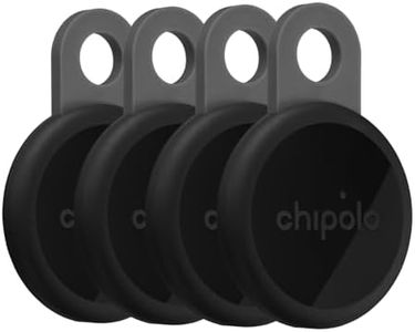 Chipolo Loop – Rechargeable Bluetooth Tracking tag - 4 Pack (Charcoal)
