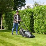 Hayter Hawk 43 Cordless Lawnmower 60V 43cm Includes 4.0Ah 60V Battery and Standard Charger (CODE545A) Self-Propelled Rear Roller Battery Rotary Mower (43cm) + Free Toro String Trimmer