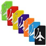 7 Pack Silicone Luggage Tag Baggage