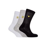 Lyle and Scott Men 3 Pack Plain Tubular Socks - Cotton - 1SZ