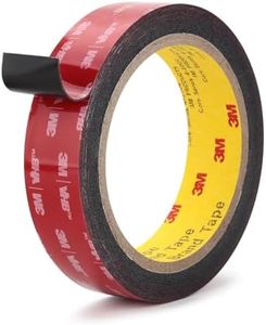 3M Double Sided Tape 1”×16.4ft VHB 5925 Black Mounting Tape Heavy Duty Waterproof Foam Tape Strong Adhesive for RV LED Strip Light Décor