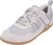 Xero Shoes Women’s Prio Suede Barefoot Athletic Sneaker, Quiet Gray, 10