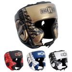 Ringside Apex Headgear, Gold/Black, L/XL