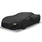 X AUTOHAUX Waterproof Car Cover for Chevrolet Corvette C4 C5 C6 C7 1984-2019 210D Outdoor Full Car Cover All Weather Windproof Sun Rain Protection with Door Zipper