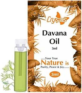 Crysalis Davana (Artemisia Pallens) Oil|100% Pure & Natural Undiluted Essential Oil Organic Standard for Skin & Hair Care | Used in Natural Perfume Making & High-End Fragrances, 3ML