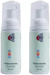 autobrush Kids Fluoride-Free Foaming Toothpaste Watermelon Flavor for Electric or U-Shaped Toothbrush, SLS-Free, Training Toothpaste, Anti-Cavity (2 Pack)