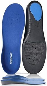 Envelop Ultra Thin Insoles for Men and Women - High Arch Support Insoles for Flat Feet & Plantar Fasciitis Pain Relief - Shoe Insert Orthotics for Plantar Fasciitis, Metatarsalgia, Heel Spurs