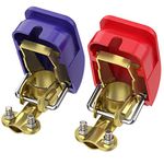 AUTOUTLET 2 Pairs(4 PCS) Quick Release Battery Terminals Clamps Car Caravan Motorhome Terminal