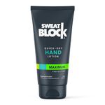 SweatBlock Antiperspirant Hand Lotion for Men & Women - Quick-Dry Hyperhidrosis Aid to Stop Excessively Sweaty Palms - Non-Irritating - Dermatologist Tested Formula - Travel Size 1.69 fl oz