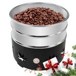 JIAWANSHUN 1.1lb Coffee Bean Cooler Electric Coffee Roasting Cooling Machine No Scattered Chaff for Home Coffee Use (110V, black)