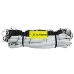 Supreme Volleyball Net Nylon (4 Side Tape) 10 Mesh,Heavy (Pack of 1) Volleyball Net (Black, White)