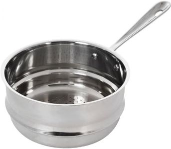 All-Clad 4703-ST Stainless Steel Dishwasher Safe Universal Steamer Insert Cookware, 3-Quart, Silver