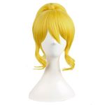 MapofBeauty Side Bangs Curly Lovely Hair Accessories Cosplay Wigs (Gold)