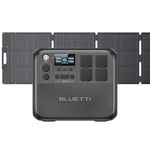 BLUETTI Portable Power Station AC200L with 200W Solar Panel Included, 2048Wh LiFePO4 Battery Backup w/ 4 2400W AC Outlets (3600W Power Lifting), Solar Generator for Camping, Home Use, Emergency