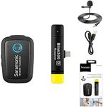 2.4GHz Wireless Microphone System for iOS Device,Saramonic Blink500 B3 Dual-Channel Lavalier Mic with MFi Certified Apple Lightning Connector for iPhone iOS Device for YouTube Facebook Live Vlogging