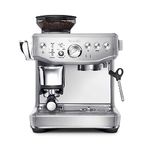 Breville the Barista Express Impress Espresso Machine with Grinder & Milk Frother, Espresso Maker with Assisted Tamping, Cappuccino & Latte Machine for Home, BES870BSXL, Black Sesame