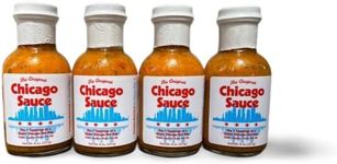 The Original Chicago Sauce | The REAL Windy City Sauce | Hot Dog Sauce | 7 Topping to a Chicago Hot Dog | Big Fork (8 oz., 4 bottles)