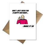 Funny Sci-Fi Birthday Card - Make it So! TV science Fiction cards Birthday Card for him Dad