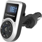 Scosche BTFMPD Universal Bluetooth Handsfree Car Kit with FM Transmitter and 18-Watt USB Car Charger, Silver