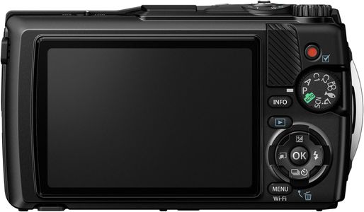 OM SYSTEM Tough TG-7 Waterproof Digital Camera, 12MP, 4K, Black