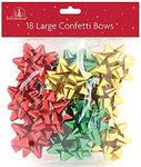 18 Large Gift Bows, Green, Red and Gold Bows for Christmas