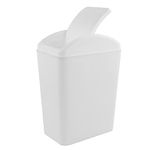 Afromy 4.2 Gallon Garbage Can with Lid, Swing Top Waste Can,1 Pack