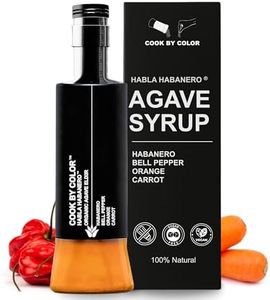 Cook by Color: Habla Habanero, Flavored Organic Agave Syrup Liquid Sweetener, Light Agave Nectar for Cocktails, Teas, Coffee, Smoothies & Cooking, Vegan, Low Carb, 350 ml Bottle, 11.8 fl oz