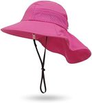 Baby Sun Protection Hat for Infant Toddlers Boys Girls UPF 50+ Sunhat for Outdoor Beach Swim (US, Age, 6 Years, 12 Years, Rose Red)