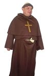 The Dragons Den Medieval Friar Tuck Merry Men Monk Gothic Druid Viking Relgious Halloween Fancy Dress Costume [Standard]