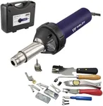 1600w Hot Air Torch Plastic Welding Gun Welder Pistol Flooring Tools Flooring Welding Kit (Heat Gun With Flooring Tools)