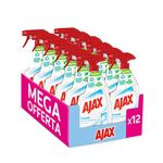 Ajax Crystal Clean Glass Spray - Pack of 12 x 750 ml Total: 9000ml.