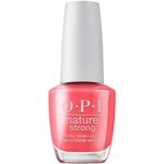 OPI Nature Strong Vegan Nail Polish, Once and Floral, Coral Nail Polish, Natural Origin, Cruelty-Free Nail Lacquer, 0.5 fl oz.