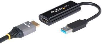 StarTech.com USB 3.0 to HDMI Adapter, USB to HDMI Monitor Converter for Windows, 1080P (no support for macOS/ChromeOS/Linux)