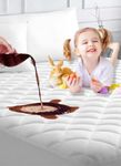 The Pure Thread Waterproof Mattress Protector Small Double Bed 34cm Extra Deep - 100% Microfiber Quilted Small Double Mattress Protector Topper Size - Super Soft Bed Cover Guard (122 x 190 Cm)