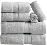 Light Grey Bath Towel Set - 100% Co