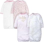 Gerber Baby Boy and Girls 4-Pack Sleeper Gown, Castle, 0-6 Months