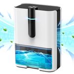 Dehumidifiers for Home,70 OZ Water Tank(1000 sq.ft), Small Dehumidifier with Drain Hose,Quiet Dehumidifier for Bathroom Bedroom Basement,Air Damp Rid,Auto Shut Off,Colors LED Lights,Two Working Modes