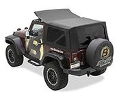 Bestop 79136-35 Black Diamond Sailcloth Replace-a-Top Soft Top with Tinted Windows; no Door Skins Included for 07-09 Wrangler JK 2-Door