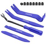 XBRN Auto Trim Removal Tool Kit,5 Pcs Car Panel Door Window Tools Kit,Auto Clip Fastener Remover Pry Tool Set