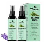 Hearch Rosemary Water Spray For Hair Growth (100 ml) | Hair Spray for Regrowth | Rosemary Hair Mist | Adds Shine | Helps Reduce Hairfall | Strengthens Hair | Suitable For All Hair Types (Pack of 2)