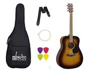 FX280 Yamahaa Semi acoustic Dreadnought (Tobacco Sunburst) Guitar with Padded Bag, Belt, Plectrums and String Set