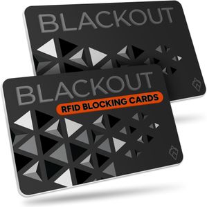 AKIELO Blackout RFID Blocking Card 2-Pack – Contactless Protection