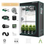 MARS HYDRO Grow Tent Kit Complete 2x4ft TSL 2000W LED Grow Light Dimmable Grow Tent Complete System, 24"x48"x70" Hydroponic Grow Tent 1680D Growing Tent Set Full Spectrum Grow Kit, Grow Tent Clip Fan