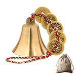 Chinese Feng Shui Bell for Wealth and Safe, Peace and Success,Feng Shui Element, Door Chime Or Decor