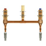 Moen 4798 M-Pact Two Handle Roman Tub Valve with 10-Inch Centers 1/2-Inch PEX and 1/2-Inch Cold Expansion PEX Adapters