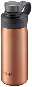 Tiger Thermos Flask MTA-T050DC Tiger Water Bottle, 16.9 fl oz (500 ml), Vacuum Insulated Carbonated Bottle, Stainless Steel Bottle, Beer OK, Cold Insulation, Portable, Growler, Copper (Brown)