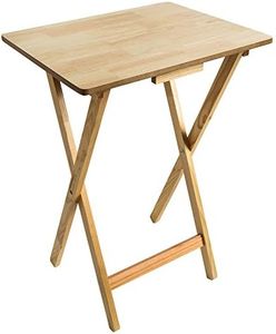 Home Vida Tavolino Pieghevole, in Legno, Colore: Naturale, Pino, H 67 x L 48 x P 37 cm Circa